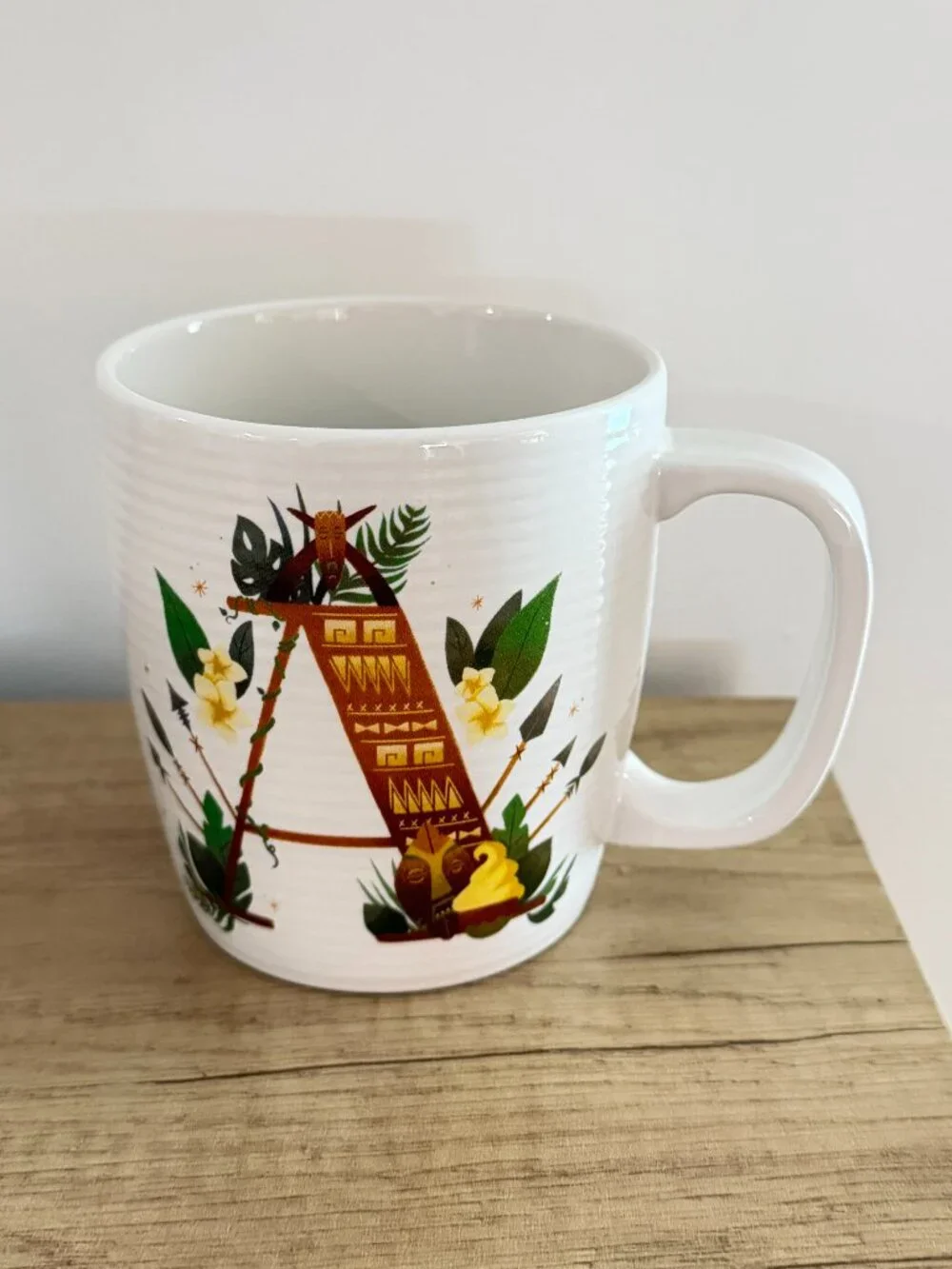 Disney Parks ABC Collection Ceramic Coffee Mug | A is for Adventureland